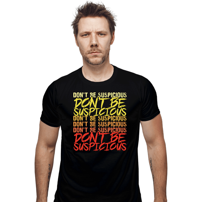 Daily_Deal_Shirts Fitted Shirts, Mens / Small / Black Don't Be Suspicious!