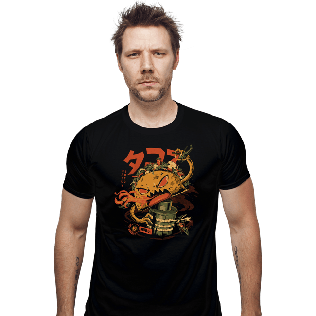 Daily_Deal_Shirts Fitted Shirts, Mens / Small / Black Spicy Taco Attack
