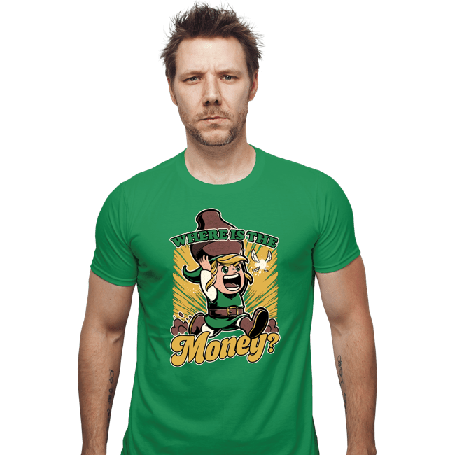 Secret_Shirts Fitted Shirts, Mens / Small / Irish Green Where Is The Money?