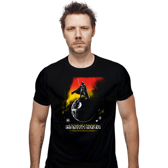Secret_Shirts Fitted Shirts, Mens / Small / Black Darth Star.