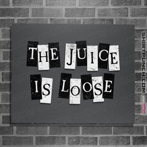Daily_Deal_Shirts Posters / 4"x6" / Charcoal The Juice Is Loose