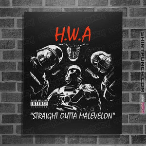 Daily_Deal_Shirts Posters / 4"x6" / Black HWA - Straight Outta Malevelon