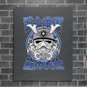 Daily_Deal_Shirts Posters / 4"x6" / Charcoal Storm Samurai.