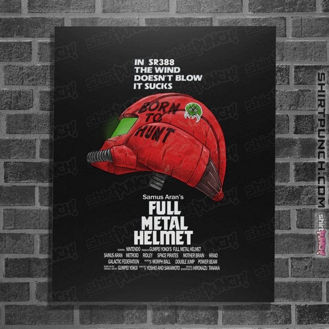 Shirts Posters / 4"x6" / Black Full Metal Helmet
