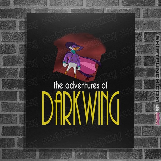Secret_Shirts Posters / 4"x6" / Black Darkwing Animated Series