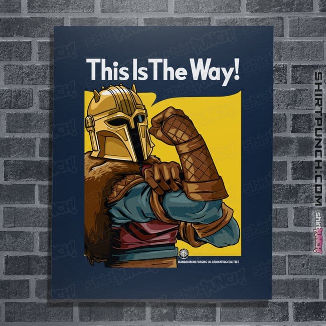 Secret_Shirts Posters / 4"x6" / Navy This Is The Way!
