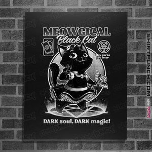 Shirts Posters / 4"x6" / Black Magical Black Cat Girl
