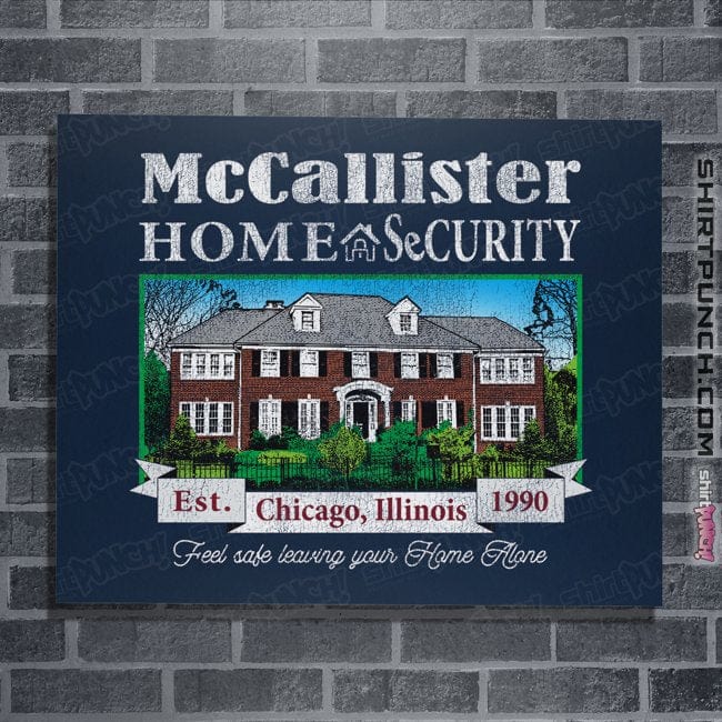 Secret_Shirts Posters / 4"x6" / Navy McCallister Home Security
