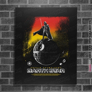 Secret_Shirts Posters / 4"x6" / Black Darth Star.