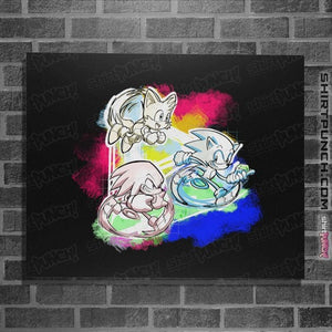 Daily_Deal_Shirts Posters / 4"x6" / Black Vivid Velocity