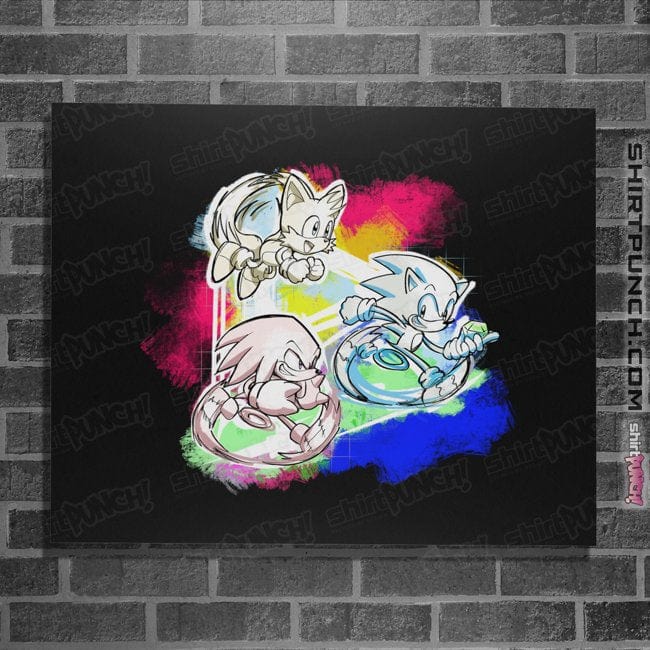 Daily_Deal_Shirts Posters / 4"x6" / Black Vivid Velocity