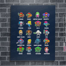 Load image into Gallery viewer, Secret_Shirts Posters / 4&quot;x6&quot; / Navy The Many Suits Of Samus!
