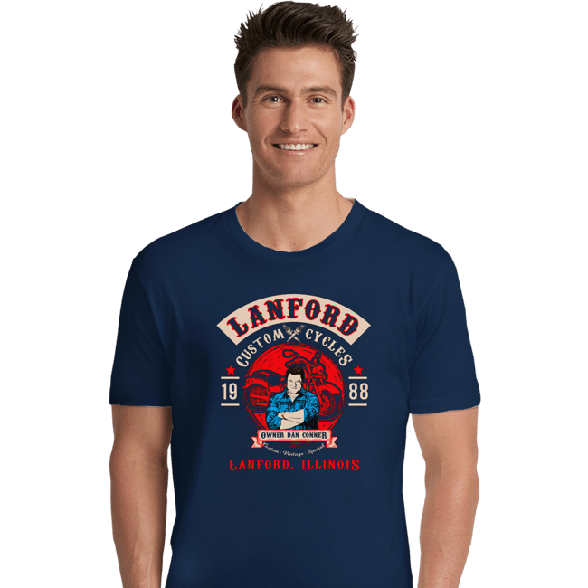 Secret_Shirts Premium Shirts, Unisex / Small / Navy Lanford Custom Cycles