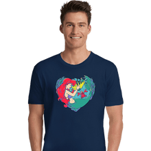 Load image into Gallery viewer, Daily_Deal_Shirts Premium Shirts, Unisex / Small / Navy Mermaid Love
