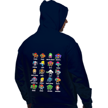 Load image into Gallery viewer, Secret_Shirts Pullover Hoodies, Unisex / Small / Navy The Many Suits Of Samus!
