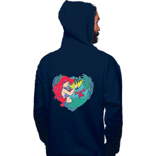 Load image into Gallery viewer, Daily_Deal_Shirts Pullover Hoodies, Unisex / Small / Navy Mermaid Love
