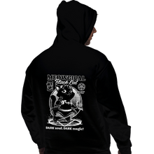 Load image into Gallery viewer, Shirts Pullover Hoodies, Unisex / Small / Black Magical Black Cat Girl
