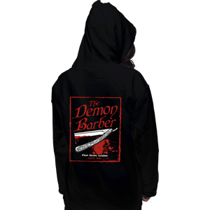 Daily_Deal_Shirts Pullover Hoodies, Unisex / Small / Black The Demon Barber.