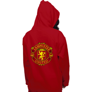 Daily_Deal_Shirts Pullover Hoodies, Unisex / Small / Red Lannister United