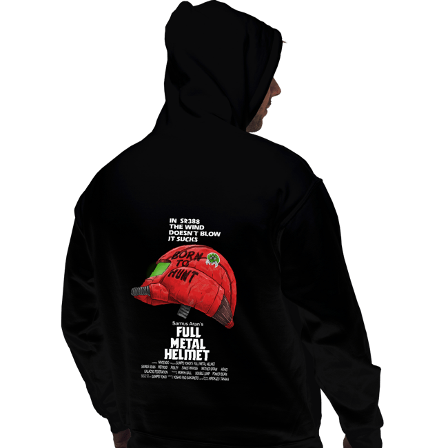 Shirts Pullover Hoodies, Unisex / Small / Black Full Metal Helmet