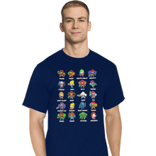 Load image into Gallery viewer, Secret_Shirts T-Shirts, Tall / Large / Navy The Many Suits Of Samus!

