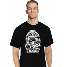 Load image into Gallery viewer, Daily_Deal_Shirts T-Shirts, Tall / Large / Black Dungeons &amp; Rage
