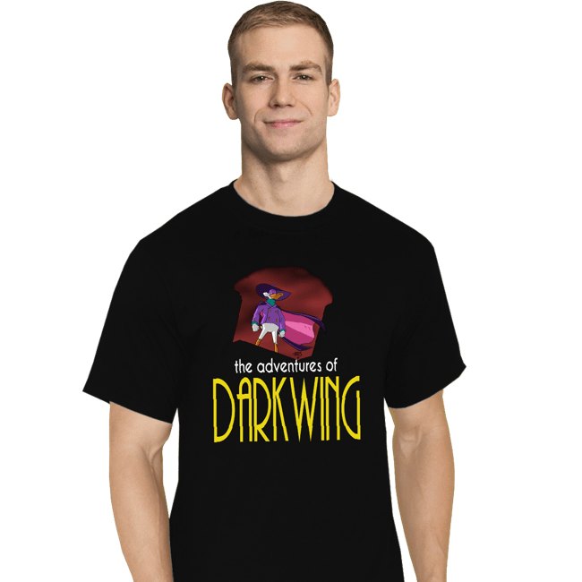 Secret_Shirts T-Shirts, Tall / Large / Black Darkwing Animated Series