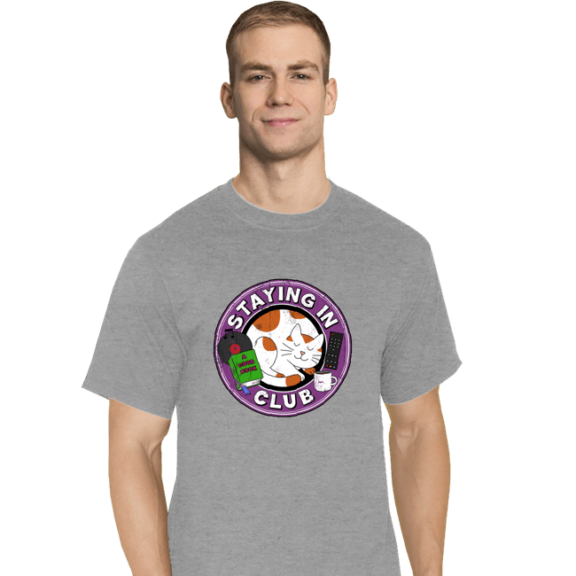 Secret_Shirts T-Shirts, Tall / Large / Sports Grey Staying In Club