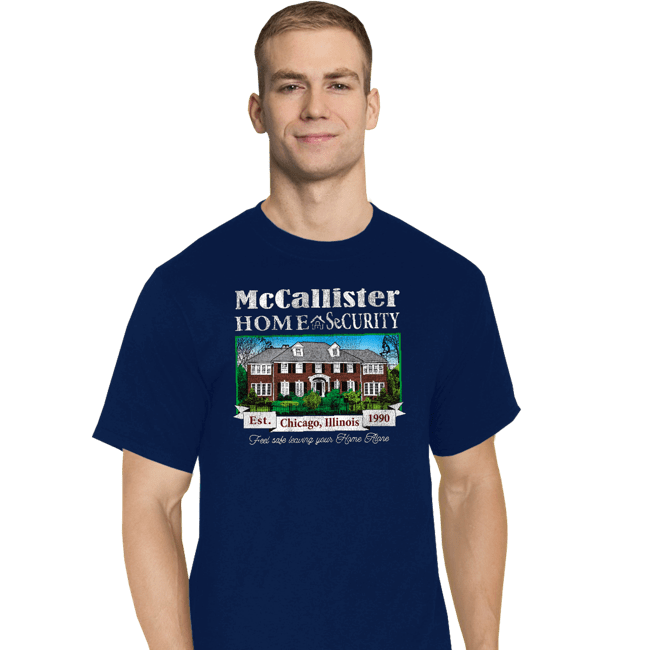 Secret_Shirts T-Shirts, Tall / Large / Navy McCallister Home Security