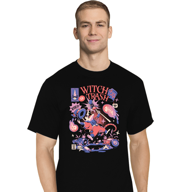 Daily_Deal_Shirts T-Shirts, Tall / Large / Black Witch Trash
