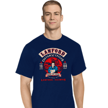 Load image into Gallery viewer, Secret_Shirts T-Shirts, Tall / Large / Navy Lanford Custom Cycles
