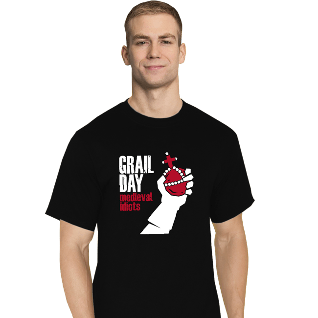 Daily_Deal_Shirts T-Shirts, Tall / Large / Black Medieval Idiots