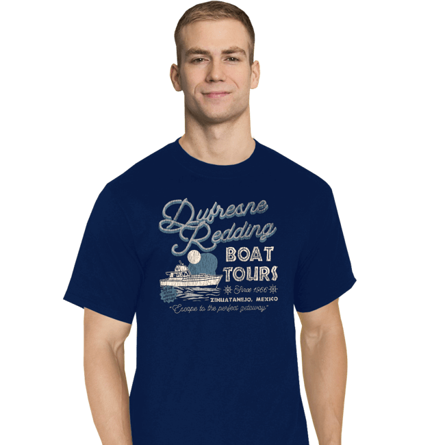 Secret_Shirts T-Shirts, Tall / Large / Navy Drufresne Redding Boat Tours