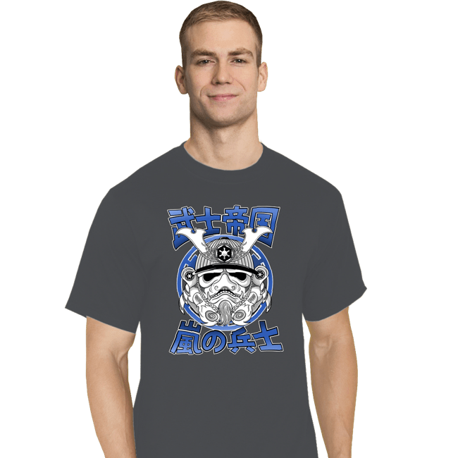 Daily_Deal_Shirts T-Shirts, Tall / Large / Charcoal Storm Samurai.