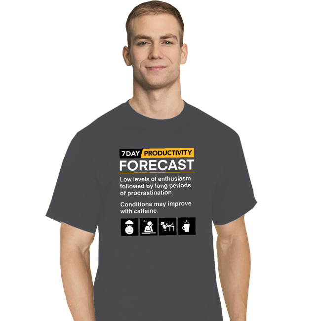 Secret_Shirts T-Shirts, Tall / Large / Charcoal Productivity Forecast