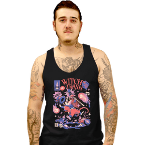 Daily_Deal_Shirts Tank Top, Unisex / Small / Black Witch Trash