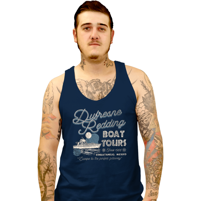 Secret_Shirts Tank Top, Unisex / Small / Navy Drufresne Redding Boat Tours
