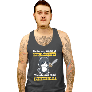 Daily_Deal_Shirts Tank Top, Unisex / Small / Charcoal Inigo Meowntoya