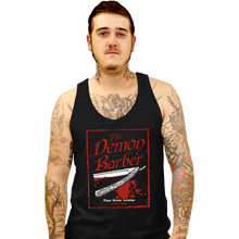 Load image into Gallery viewer, Daily_Deal_Shirts Tank Top, Unisex / Small / Black The Demon Barber.
