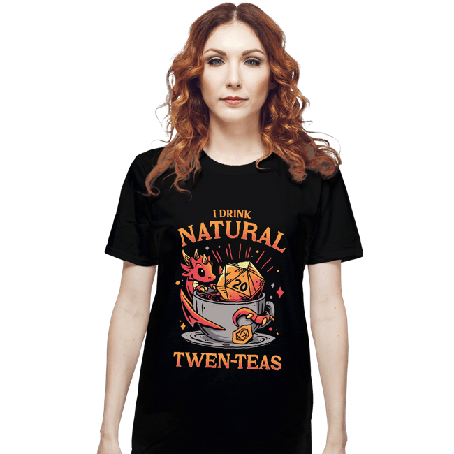 Daily_Deal_Shirts T-Shirts, Unisex / Small / Black D20 Tea Time