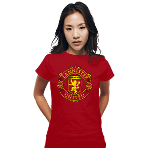 Daily_Deal_Shirts Fitted Shirts, Woman / Small / Red Lannister United