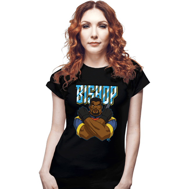 Daily_Deal_Shirts Fitted Shirts, Woman / Small / Black Bishop 97