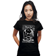 Load image into Gallery viewer, Shirts Fitted Shirts, Woman / Small / Black Magical Black Cat Girl

