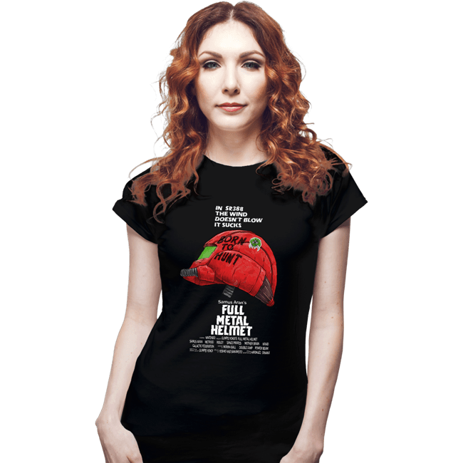 Shirts Fitted Shirts, Woman / Small / Black Full Metal Helmet