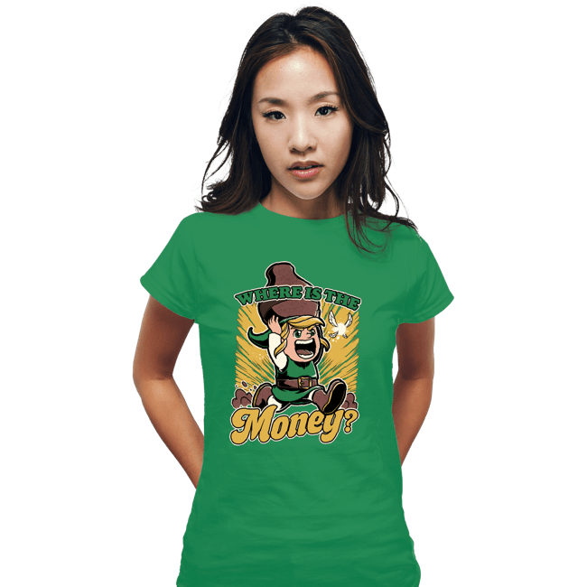 Secret_Shirts Fitted Shirts, Woman / Small / Irish Green Where Is The Money?