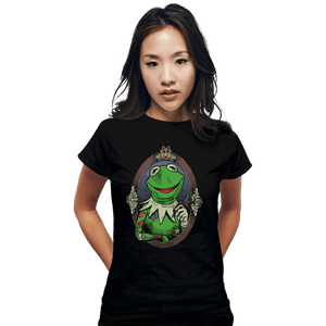 Daily_Deal_Shirts Fitted Shirts, Woman / Small / Black Muppet Ink