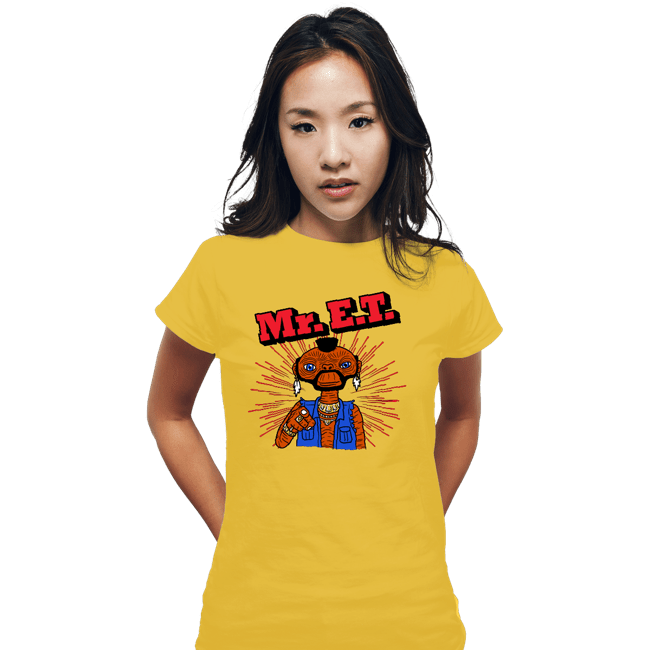 Daily_Deal_Shirts Fitted Shirts, Woman / Small / White Mr. E.T.