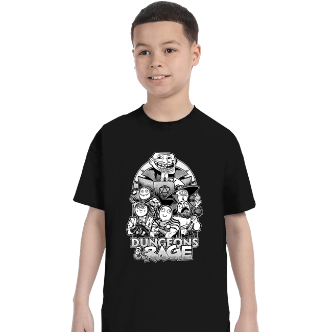 Daily_Deal_Shirts T-Shirts, Youth / XS / Black Dungeons & Rage