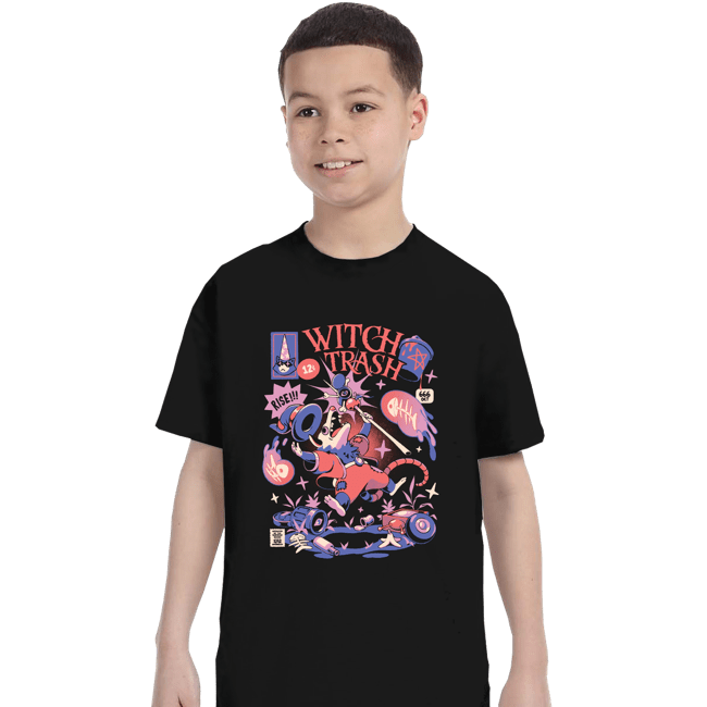 Daily_Deal_Shirts T-Shirts, Youth / XS / Black Witch Trash