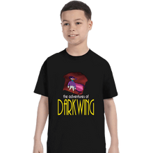 Load image into Gallery viewer, Secret_Shirts T-Shirts, Youth / XS / Black Darkwing Animated Series
